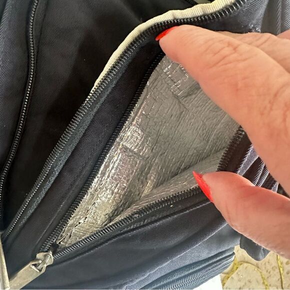 ZaZa Baby Black Diaper Bag Backpack Organizer Waterproof Travel - Picture 9 of 13